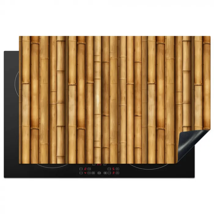 Donker - Bamboe - Hout Inductie beschermer vinyl 3mm klein 276 -3d