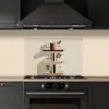 Plankjes - Boeken - Vaasjes - Planten keuken achterwand spatscherm klein -sfeer1