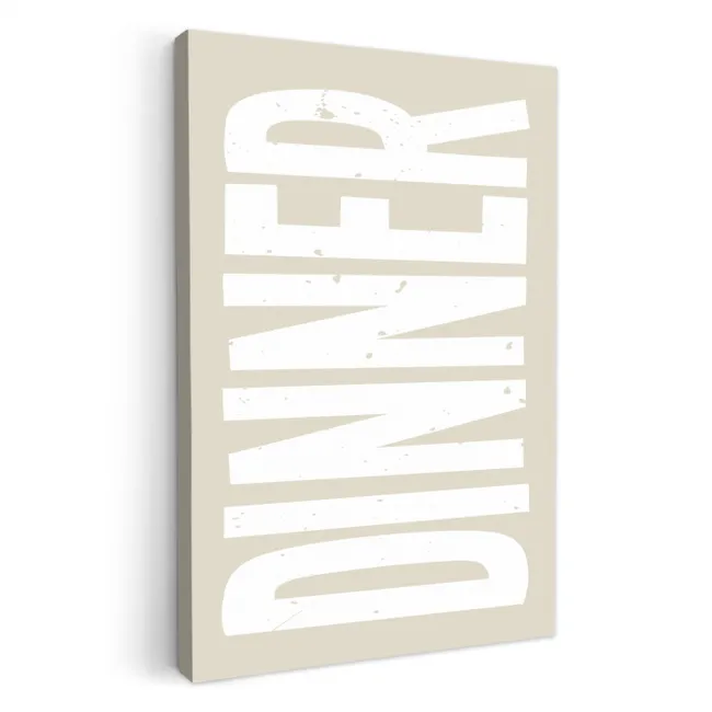 Vintage - Beige - Japandi - Wit KitchenYeah - Keuken - Canvas klein -3d