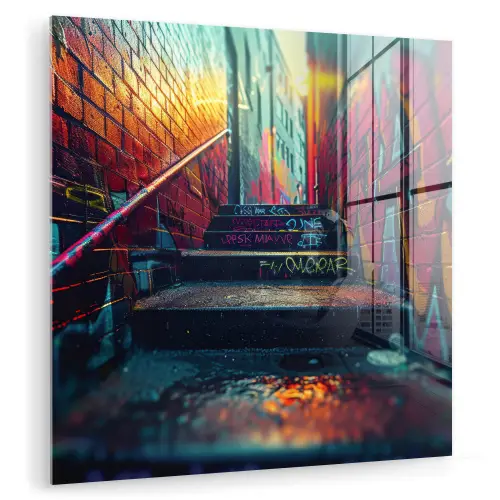 Architectuur - Neon - Trap - Graffiti plexiglas 5mm klein -zzzproduct_nieuw