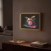 Drumstel - Kleurrijk - Verf - Levendig Light Box met batterij (Wandlamp) middel -sfeer1