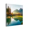 Meer - Bos - Bergen - Natuur aluminium wit klein -3d