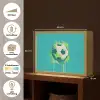 Voetbal - Abstract - Verfspatten - Groen Light Box met batterij (Wandlamp kind) middel -USP_websiteoverzichtNL