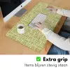 Vlecht - Patroon - Groen Muismat XXL klein 681 -sfeer3