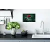 Roos - Bladeren - Dieprood Muursticker klein -keuken