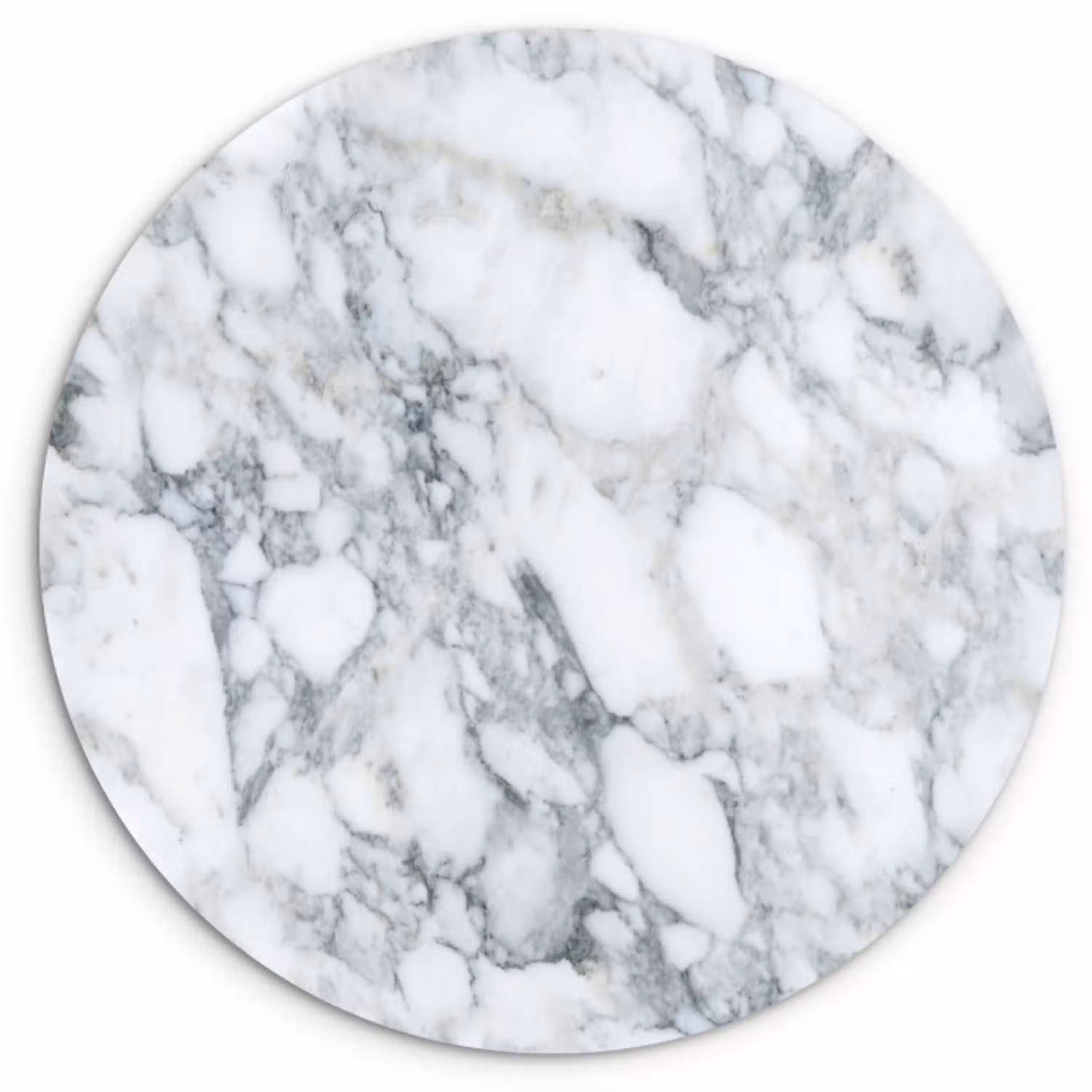 Mozaïek - Marmer - Wit - Onregelmatig Wandcirkel plexiglas klein 852 -3d