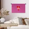 Girl power - Hart - Roze - Rood Wandkleed katoen klein -tsfeer1_DE