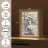 Boeddha - Bloemen - Boom - Goud - Modern Light Box met kabel (Tafellamp) klein -USP_NL