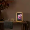 Graffiti - Sport - Voetbal - Bal - Roze Light Box met kabel (Tafellamp) klein -sfeer4