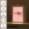Star girl - Roze - Panter - Ster Light Box met kabel (Tafellamp) klein -USP_NL