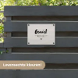 Geniet, meer niet - Quotes - Tekst - Genieten tuinposter los doek klein -sfeer3