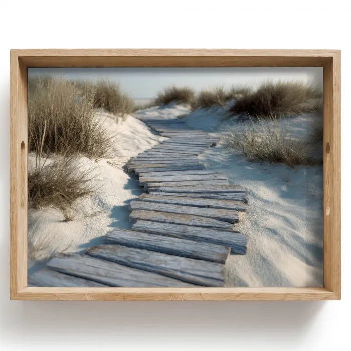 Pad - Planken - Duinen - Gras Dienblad Rechthoek middel -z3d_shopping