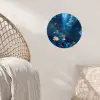 Koraalrif - Vissen - Oceaan - Blauw Wandcirkel behangsticker klein -sfeer4