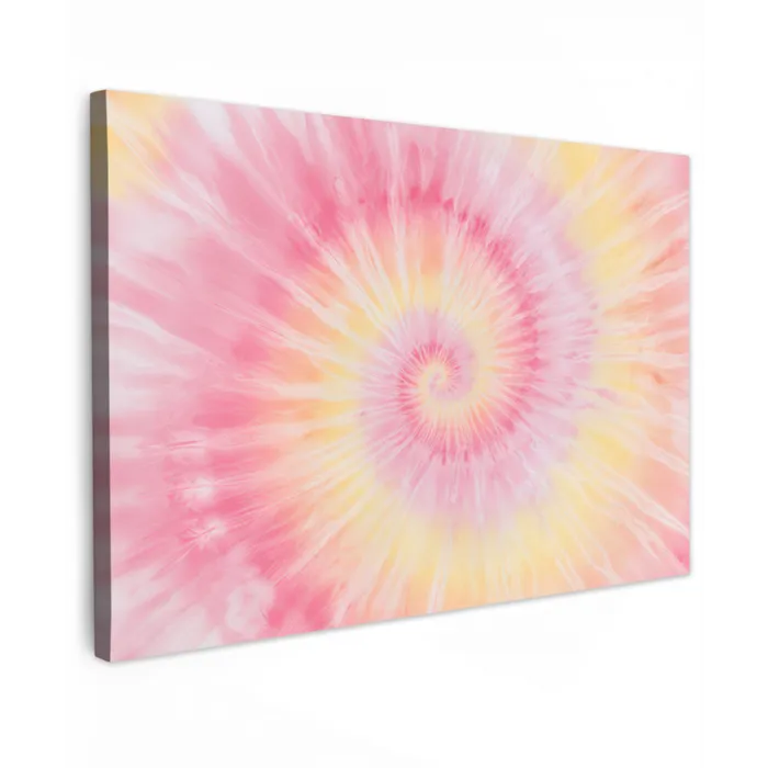 Patroon - Tie Dye - Pasteltinten - Roze canvas 2cm klein -z3d