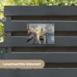 Zeilboot - Zon - Pier - Hout tuinposter los doek klein -sfeer3