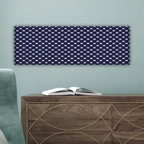 Oceaan - Schelp - Blauw - Wit canvas 2cm klein 828 -sfeer4