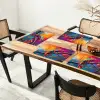 Kameleon - Tak - Gestreept - Bladeren Placemat vinyl groot -zzsfeer4_Kitchenyeah-website