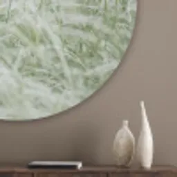 Grassen - Minimalistisch - Groen Akoestische PET Vilt - Rond klein -sfeer5_closeup