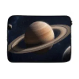 Planeten - Saturnus - Ruimte laptophoes neopreen klein -3d