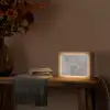 Marmer - Grijs Light Box met kabel (Tafellamp) klein -sfeer4