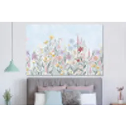 Weidebloemen - Illustratie - Kleurrijk forex 5mm xxl -slaapkamer