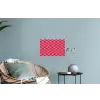 Rood - Roze - Schaakbord - Valentijn Muursticker klein -plant