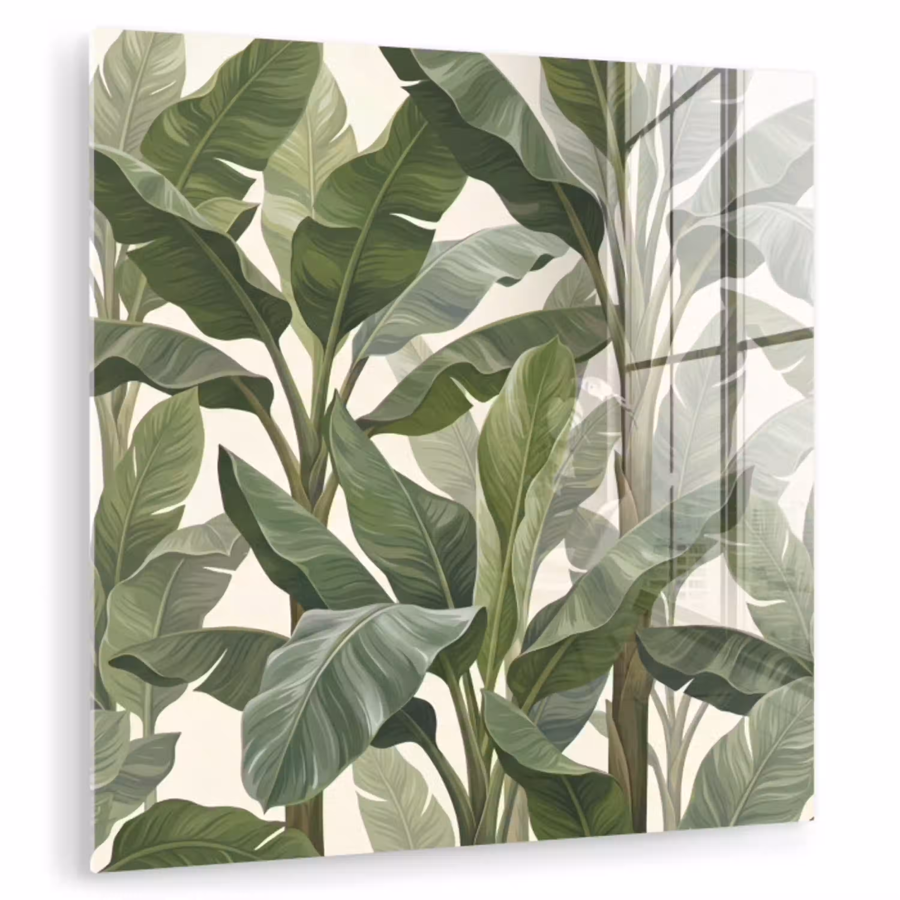 Planten - Bladeren - Tropisch - Groen plexiglas 5mm klein -zzzproduct_nieuw