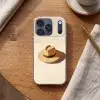 Hoed - Minimalistisch - Schaduw - Beige Telefoonhoesje iPhone 17 Pro klein -sfeer1