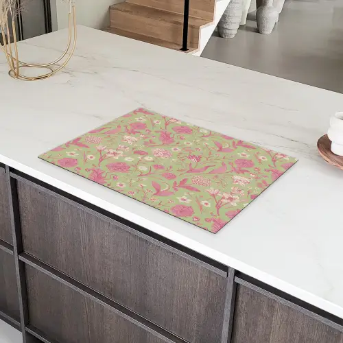 Classic - Pink - Mint Inductie beschermer vinyl 3mm klein 276 -sfeer8