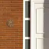 Weiße Herzchen in den Ecken - Klassisch Naambord Rond klein -sfeer3-rond-XS