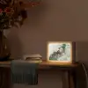 Marmer - Goud - Groen - Luxe Light Box met kabel (Tafellamp) klein -sfeer4