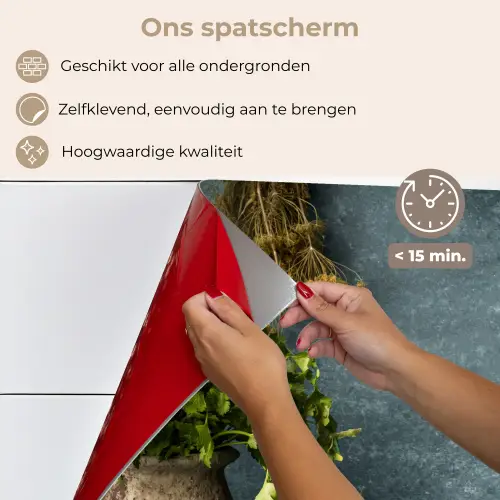 Kruiden - Specerijen - Pan - Mes - Grijs - Rustiek keuken achterwand spatscherm klein -spatscherm_NL