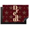 Sterren - Luipaardprint - Dream - Bordeaux Inductie beschermer vinyl 3mm klein -3d