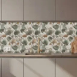 Elegant - Bladeren - Groen keuken achterwand 2 middel 871 zz_3dshopping