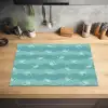 Zee - Dieren - Blauwe krab - Blauw Inductie beschermer vinyl 3mm klein 276 -sfeer5