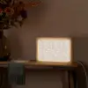 Bloemenprint - Grijs - Crème Light Box met kabel (Tafellamp) klein 924 -sfeer4