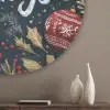 Feestelijk - Kerstgroet - Kleurrijk Akoestische PET Vilt - Rond klein -sfeer5_closeup