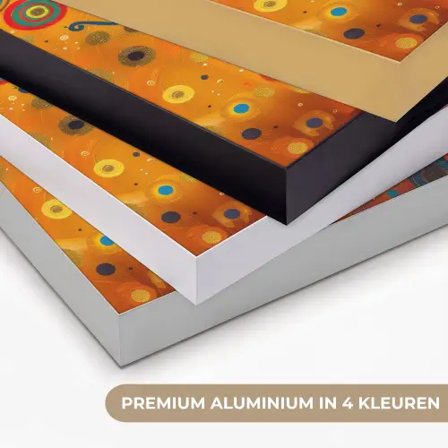 Abstract - Boom - Levensboom - Modern Textielframe zwart klein -USP_kleurenNL