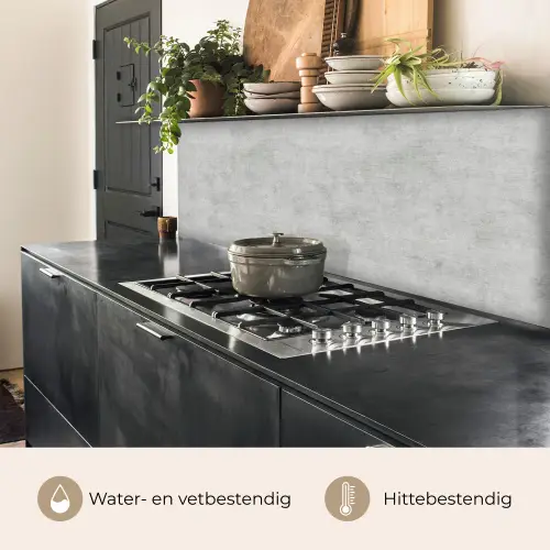 Beton - Grijs - Industrieel - Patroon keuken achterwand 2 middel 871 -usp_NL