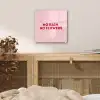 No rain no flowers - Minimalistisch - Roze - Bloem plexiglas 5mm klein -sfeer4