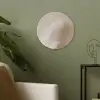 Veer - Minimalistisch - Roze Akoestische PET Vilt - Rond klein -sfeer2