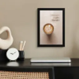 Koffie - Obessive Coffee Disorder - Beige fotolijst zwart zonder passe partout klein -sfeer1