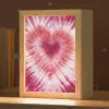 Hartvorm - Roze - Tie dye Light Box met kabel klein -zzz_3d_website