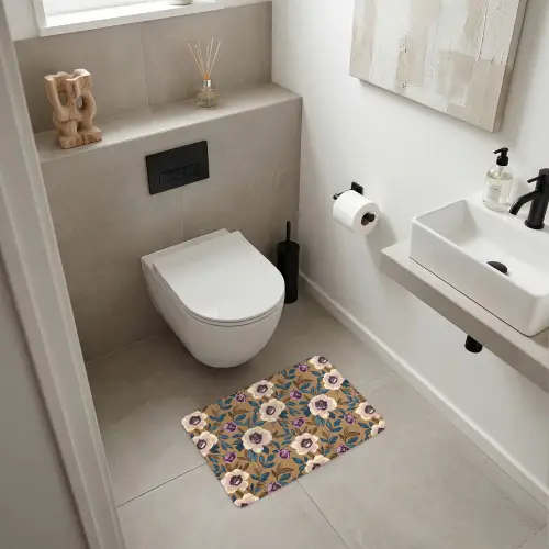Floraal - Stilleven - Kleurrijk WCmat klein 1009 -sfeer1