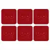 big heart small titties - Hart - Rood onderzetter kurk middel -3d