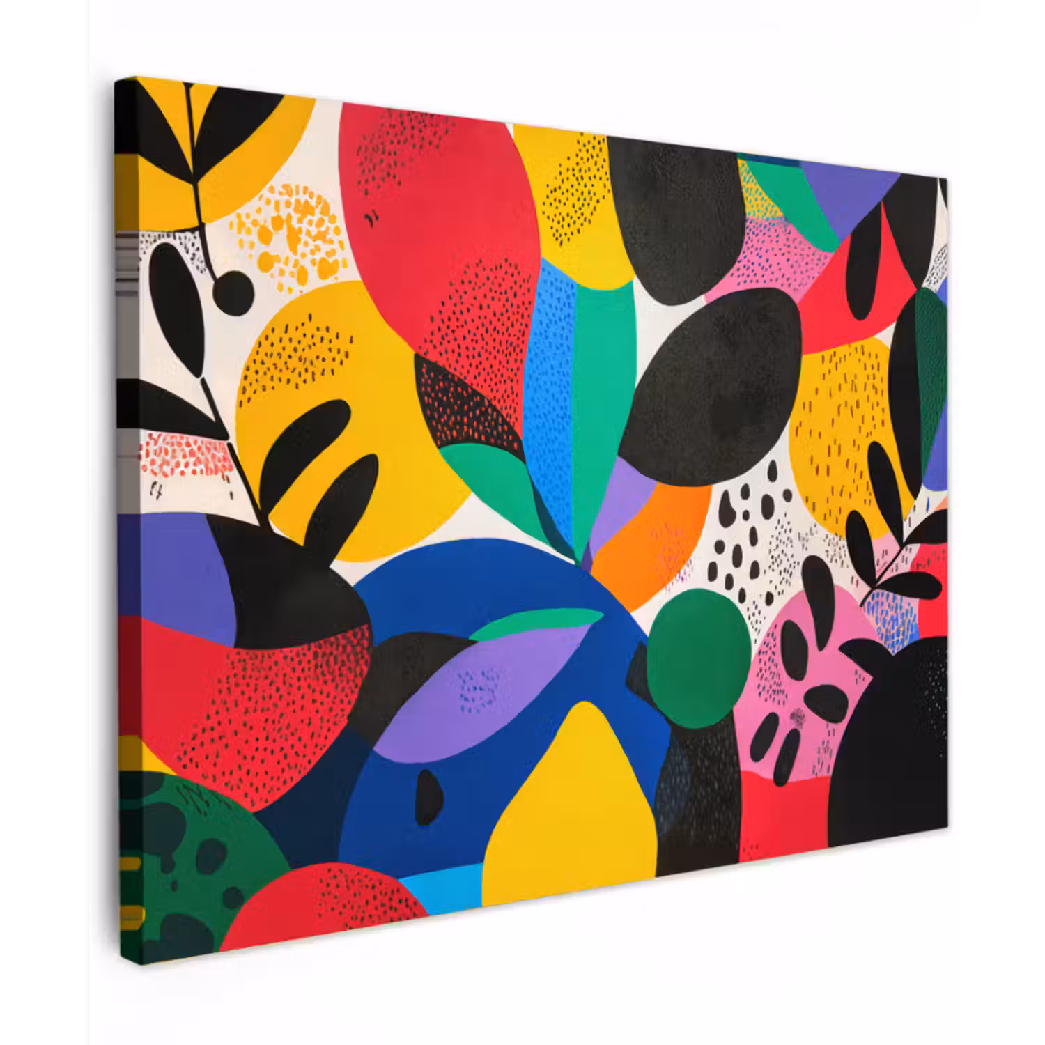 Canvas schilderij - Vormen - Stippen - Kleurrijk