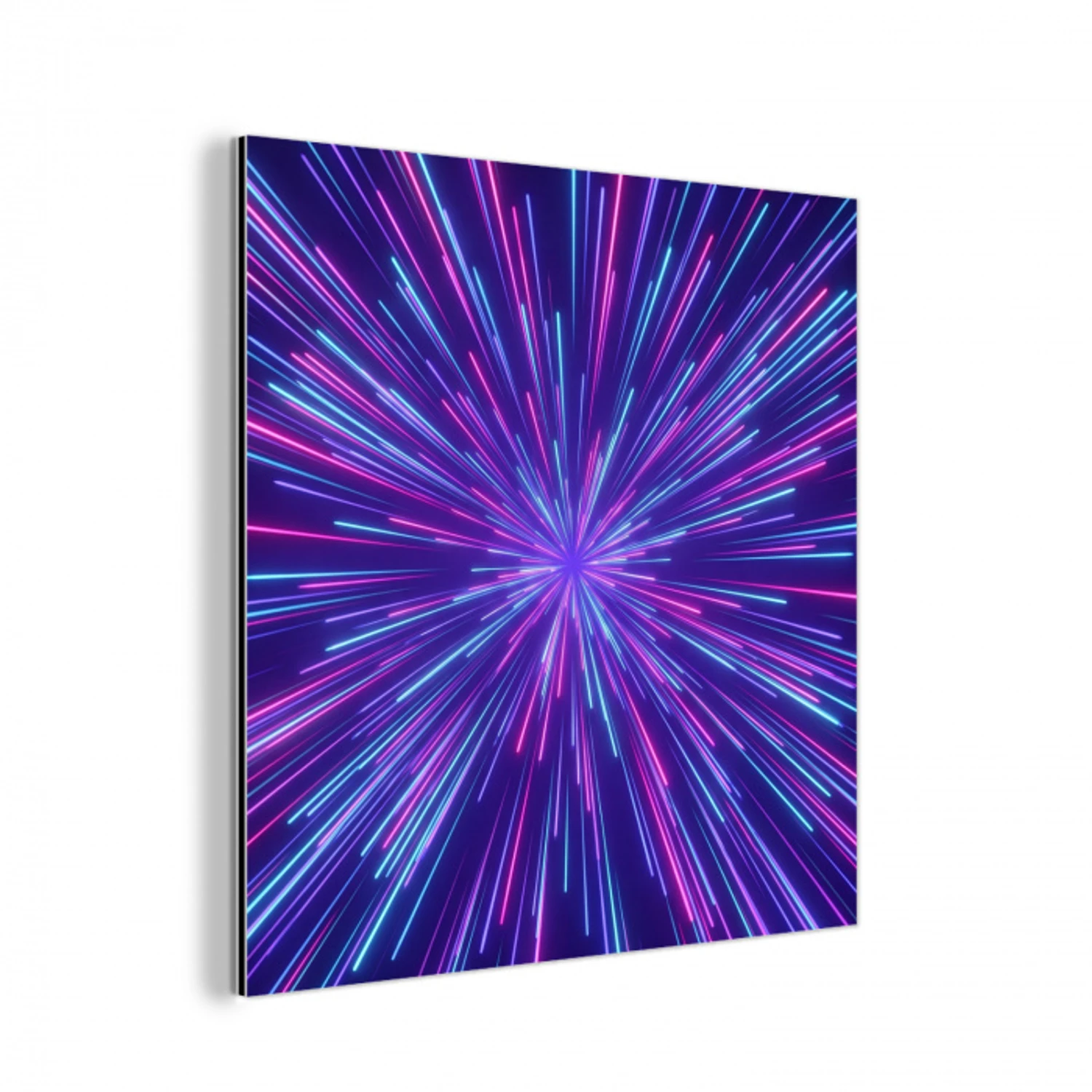 Dynamisch - Ruimte - Kleurrijk aluminium wit klein -3d