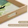 Hagedis - Blad - Nerven - Groen Dienblad Rechthoek middel -USP_HandgreepNL