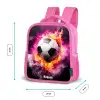 Voetbal in roze vuur explosie Kinderrugzak - Roze middel -productfoto_formaten