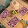 Zebra - Motief - Bordeaux - Rood Placemat vinyl groot 368 -zzsfeer5_Kitchenyeah-website